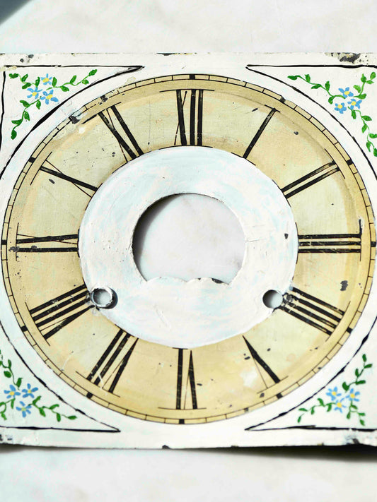 Hand Painted French Clock Face, 8"