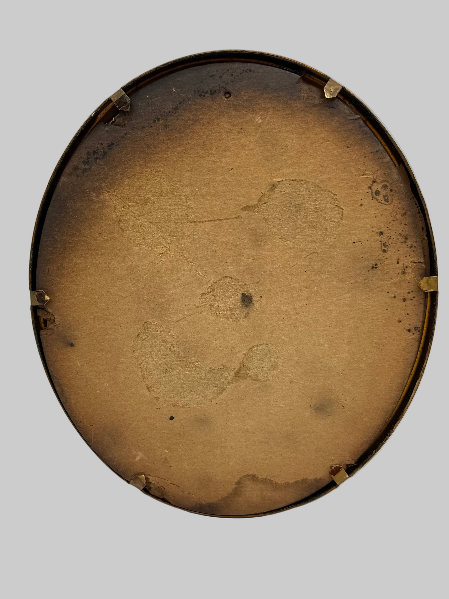 French Empress Miniature Print, Round Framed Empress Portrait, 6”