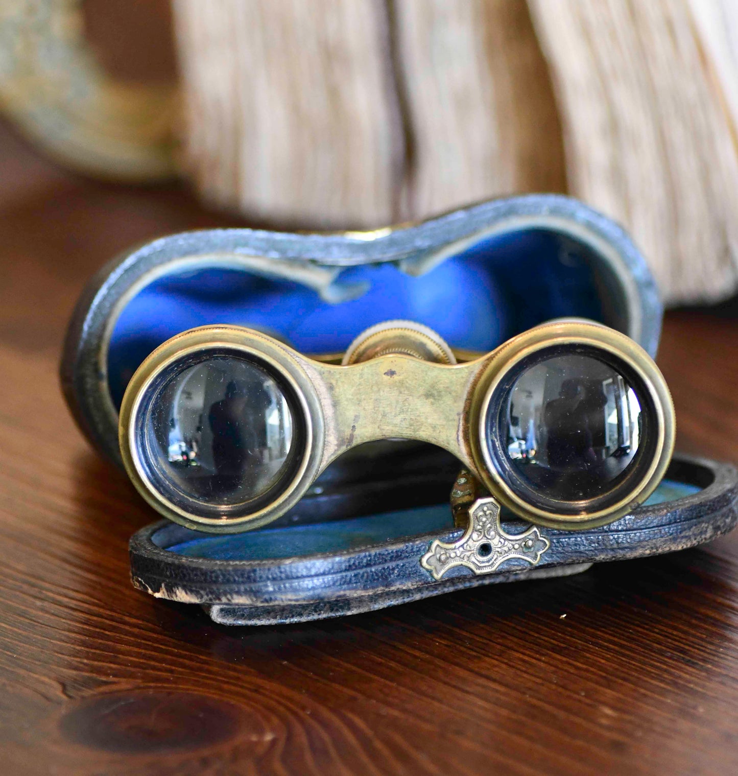 Antique French Opera Binoculars with Case, Sejour Brand