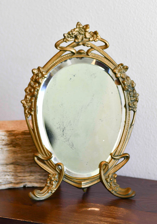 Gold Vintage Vanity Mirror