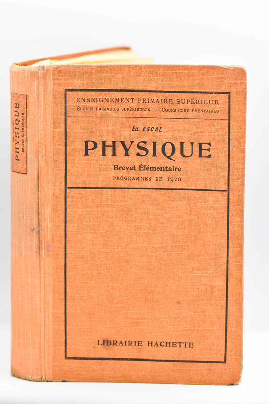 Physique Elementaire, France, Elementary Physics Book
