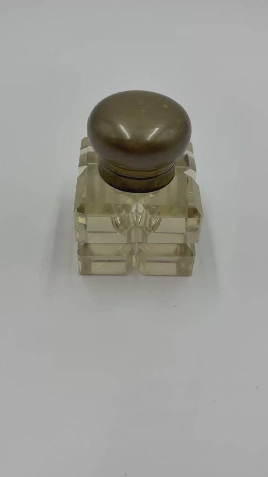 French Crystal Inkwell